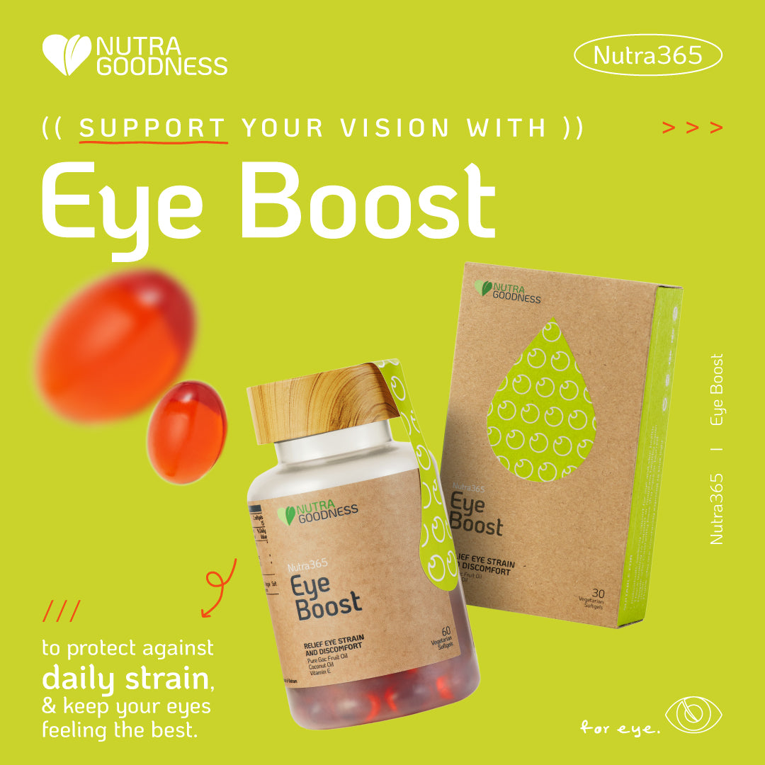 Nutra Goodness Nutra365 Eye Boost 30s - Support Healthy Vision & Relieve Eye Strain