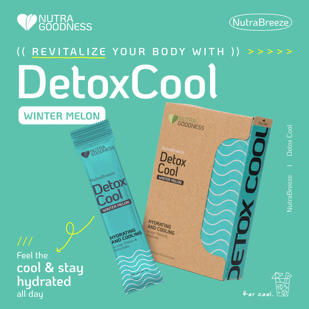 Nutra Goodness NutraBreeze DetoxCool (Corn/Winter Melon) 10s - Provide Hydration & Support Electrolyte Balance