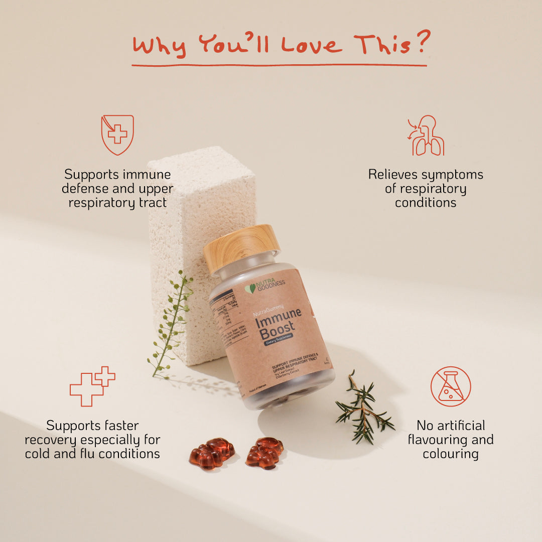 NutraGummy Immune Boost 40s - Support Immunity & Faster Recovery