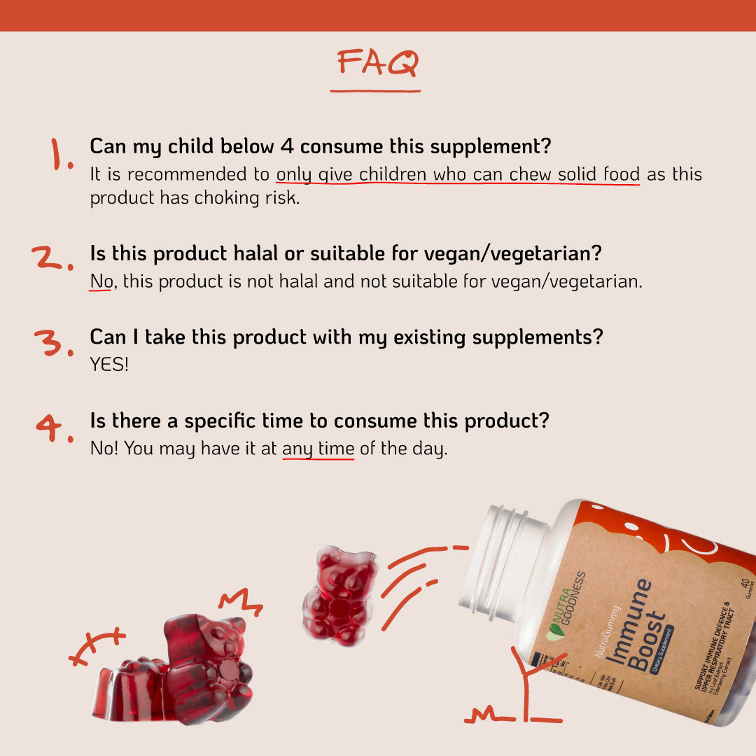 NutraGummy Immune Boost 40s - Support Immunity & Faster Recovery