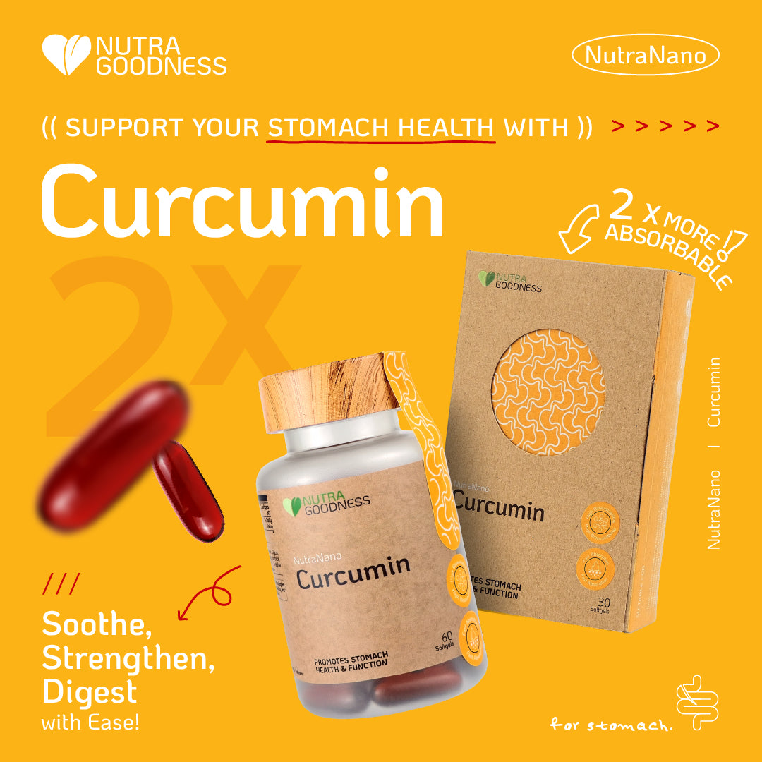NutraNano Curcumin 60s - Support Gut Wellness & Relieve Bloat