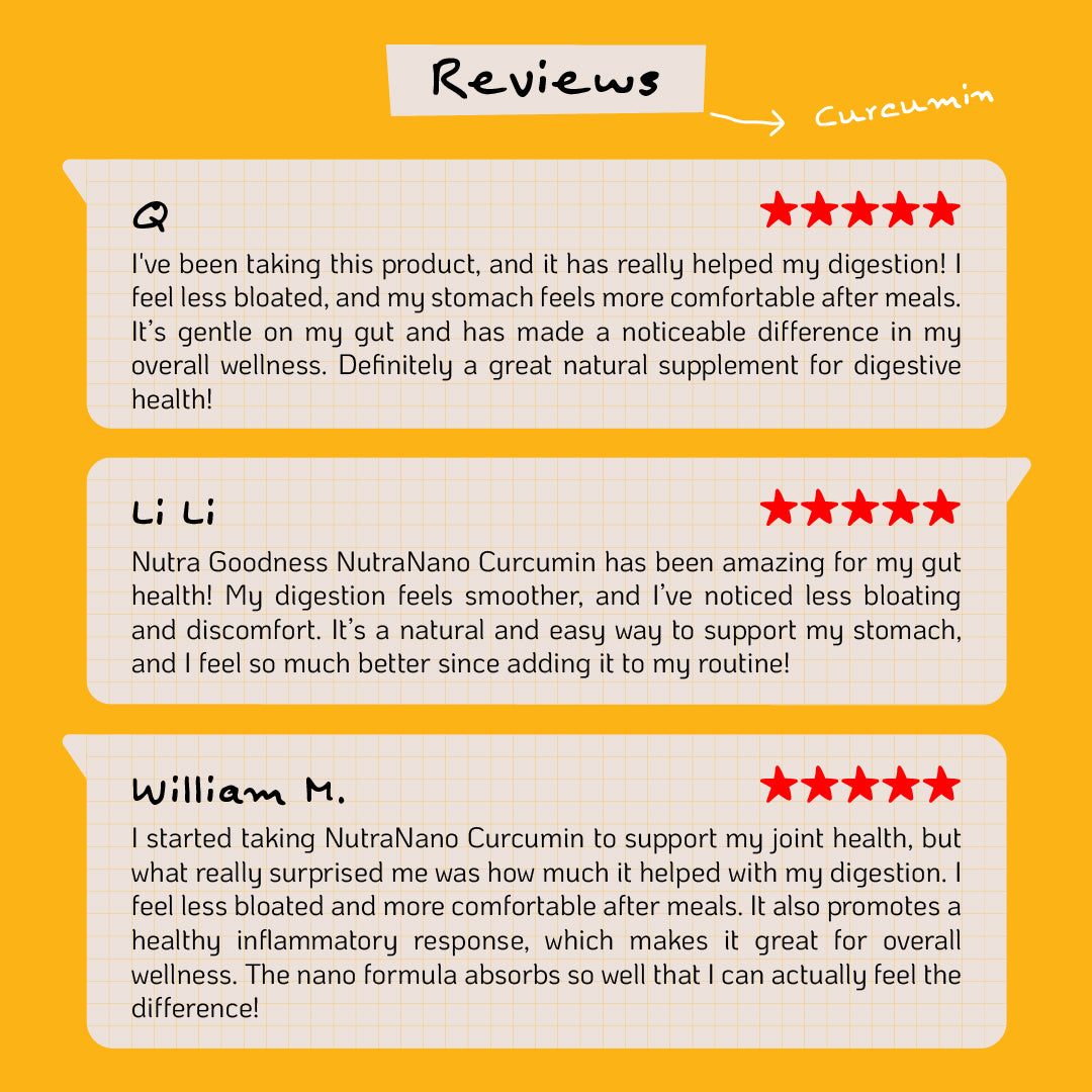 NutraNano Curcumin 60s - Support Gut Wellness & Relieve Bloat
