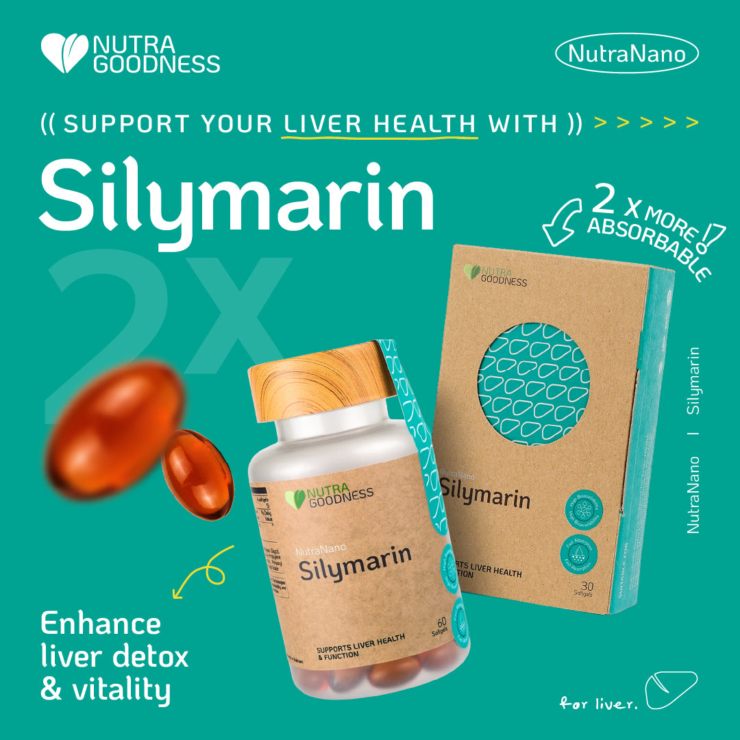 Nutra Goodness NutraNano Silymarin 60s - Support Healthy Liver Function & Stress Response