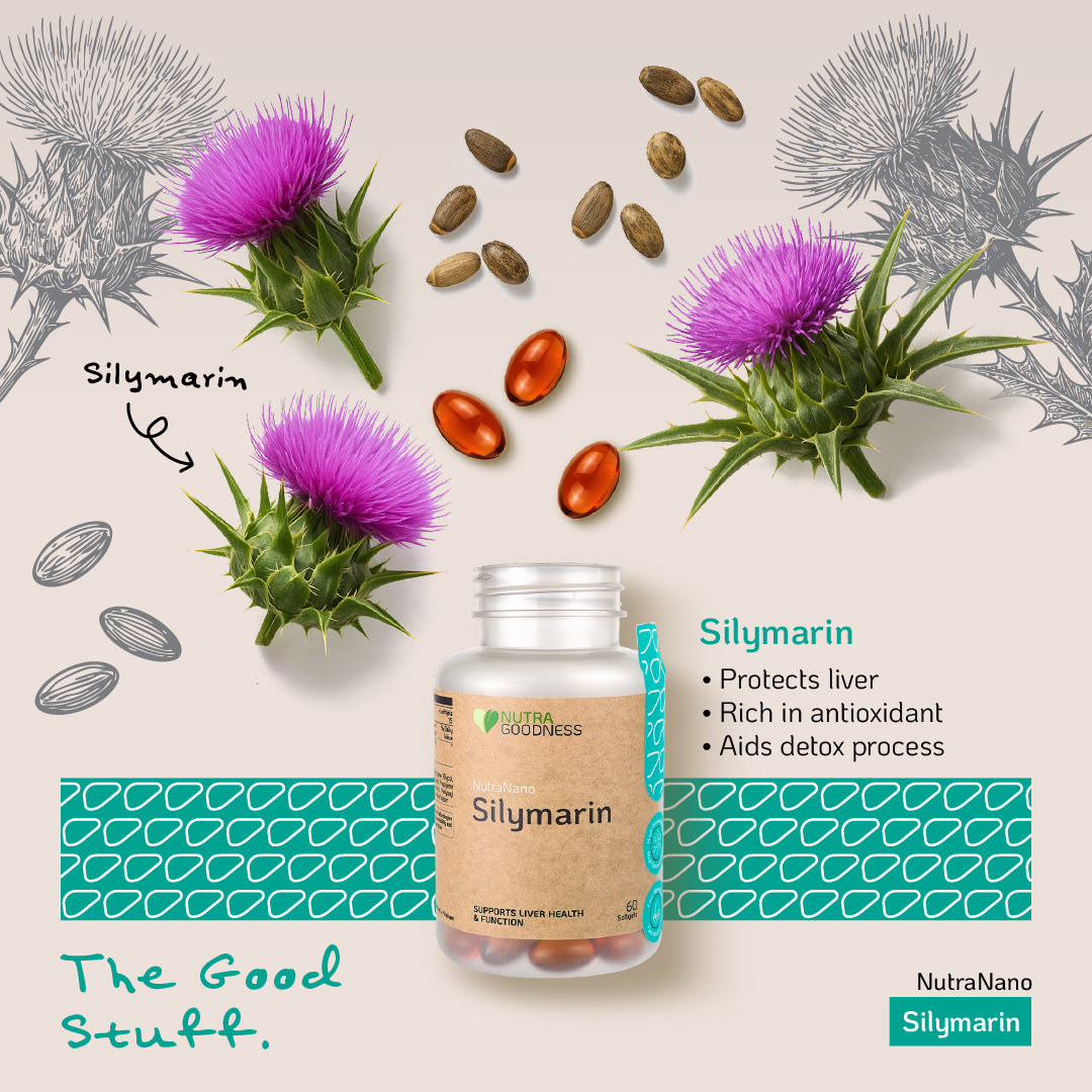 Nutra Goodness NutraNano Silymarin 60s - Support Healthy Liver Function & Stress Response