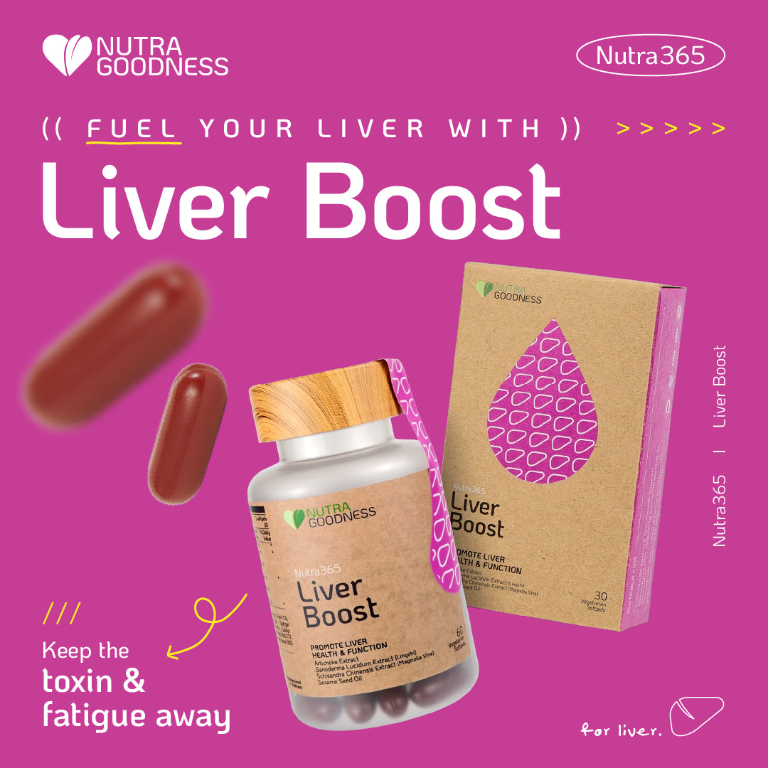 Nutra Goodness Nutra365 Liver Boost 60s - Promote Liver Health & Function
