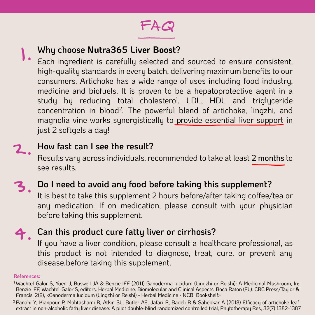 Nutra Goodness Nutra365 Liver Boost 60s - Promote Liver Health & Function