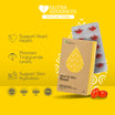 Nutra Goodness Nutra365 Heart & Skin Boost 30s product packaging with text on a yellow background