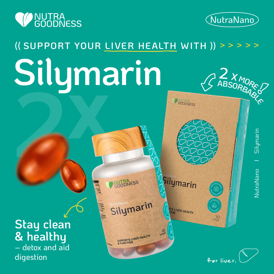 Nutra Goodness NutraNano Silymarin 60s - Support Healthy Liver Function & Stress Response