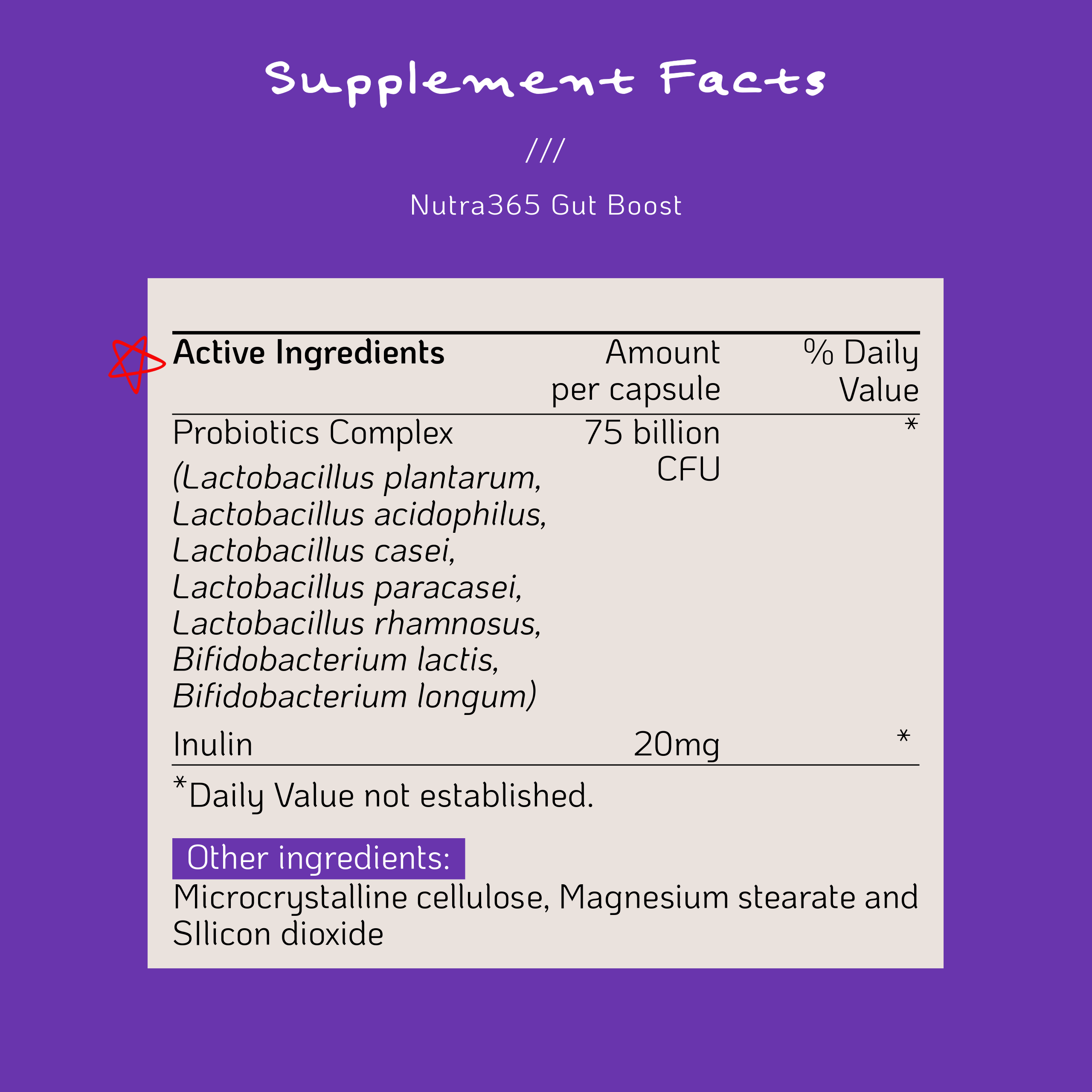 Nutra365 Gut Boost 30s - Support Gut & Digestive Health